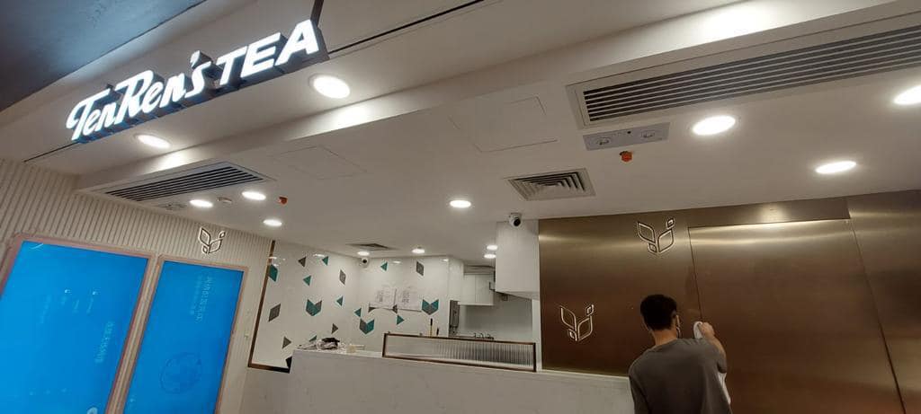 Causeway Bay Tin Yan Tea Painting Project Completed